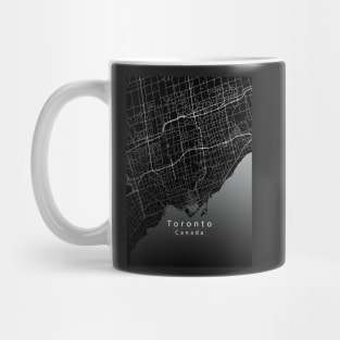 Toronto Canada City Map dark Mug